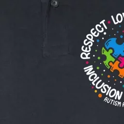 Autism  Respect Love Support Autism Awareness Softstyle Adult Sport Polo