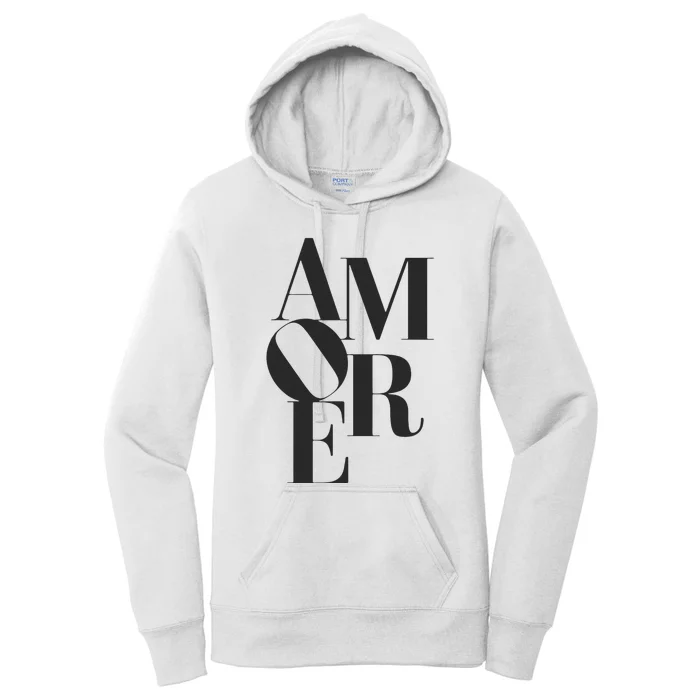 Amore Romantic Love Passion Italian Gift Women's Pullover Hoodie