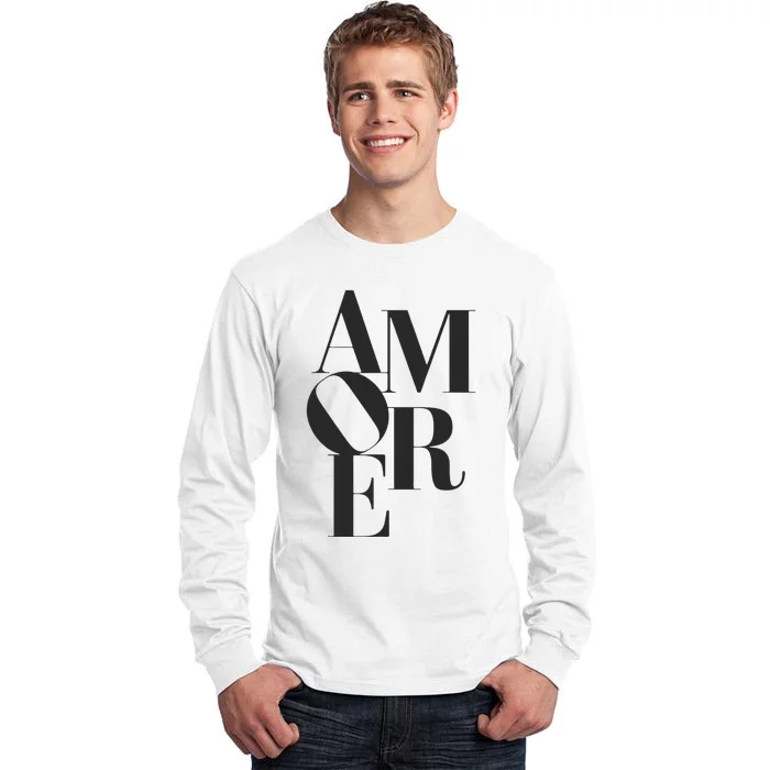 Amore Romantic Love Passion Italian Gift Tall Long Sleeve T-Shirt