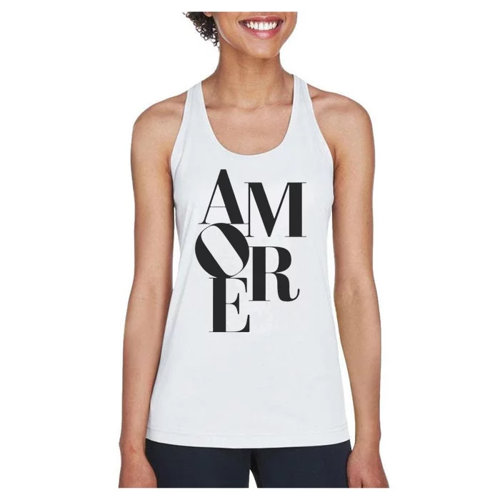 Amore Romantic Love Passion Italian Gift Women's Racerback Tank