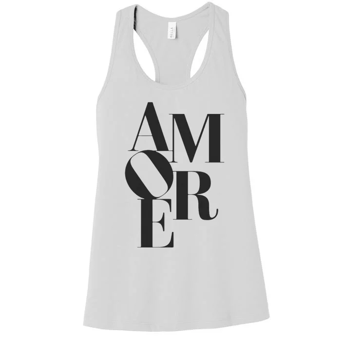 Amore Romantic Love Passion Italian Gift Women's Racerback Tank