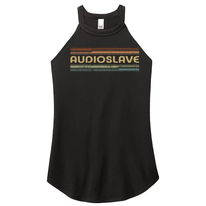 Audioslave Retro Lines Vintage Musician Rock Women’s Perfect Tri Rocker Tank