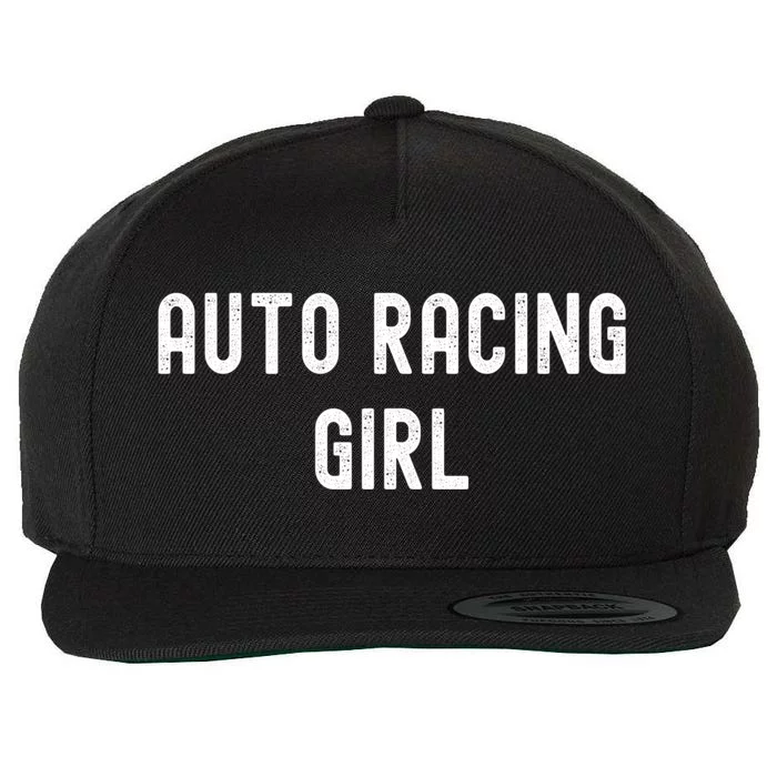 Auto Racing Lover Gift Auto Racing Gift Wool Snapback Cap