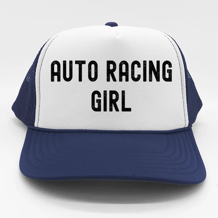 Auto Racing Lover Gift Auto Racing Gift Trucker Hat