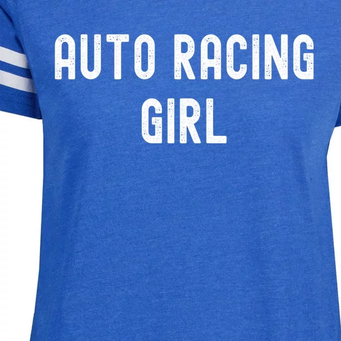 Auto Racing Lover Gift Auto Racing Gift Enza Ladies Jersey Football T-Shirt