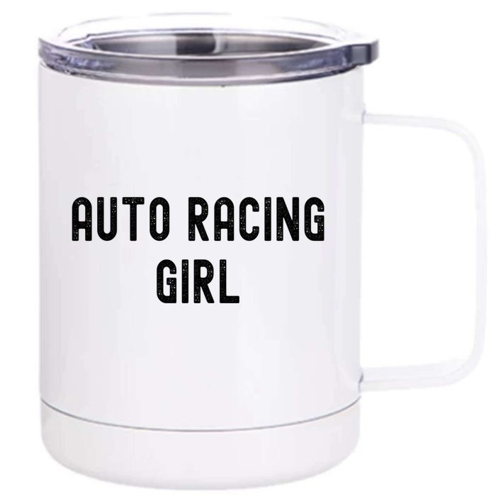 Auto Racing Lover Gift Auto Racing Gift Front & Back 12oz Stainless Steel Tumbler Cup