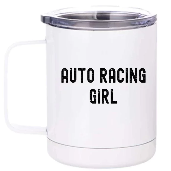 Auto Racing Lover Gift Auto Racing Gift Front & Back 12oz Stainless Steel Tumbler Cup