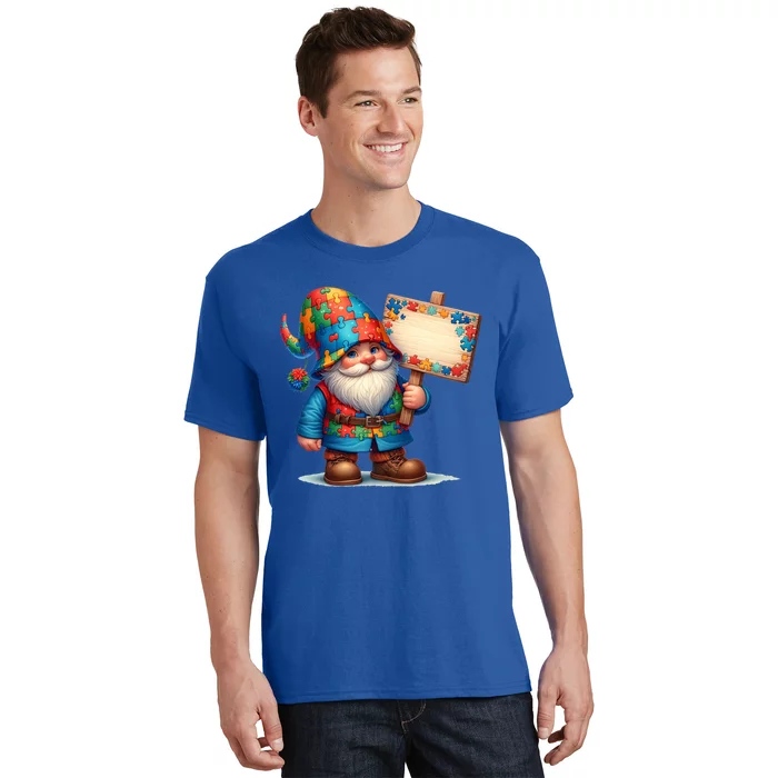 Autism Respect Love Support Gnome Autism Awareness Gift T-Shirt