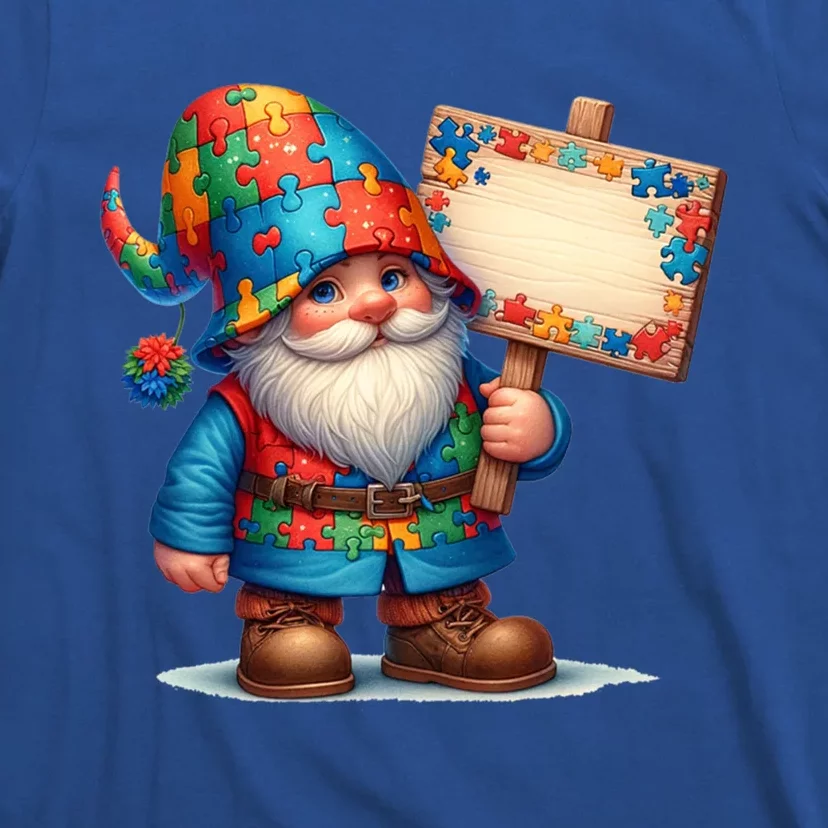 Autism Respect Love Support Gnome Autism Awareness Gift T-Shirt