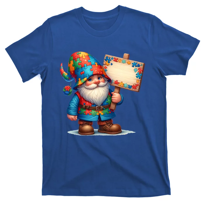 Autism Respect Love Support Gnome Autism Awareness Gift T-Shirt