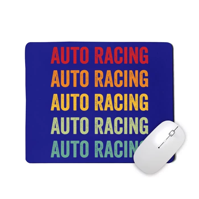 Auto Racing Lover Auto Racing Hobbyist Rainbow Design Gift Mousepad