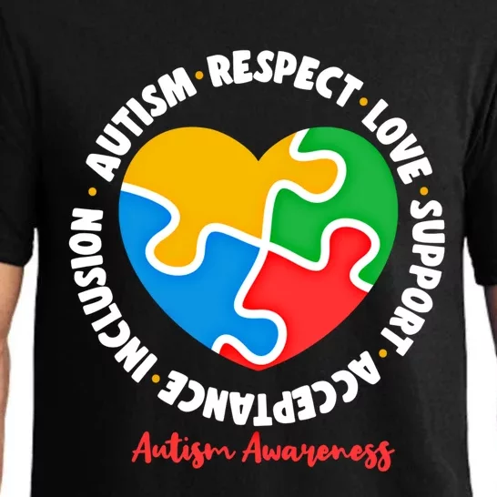 Autism Respect Love Support Acceptance Inclusion Asd Support Gift Pajama Set