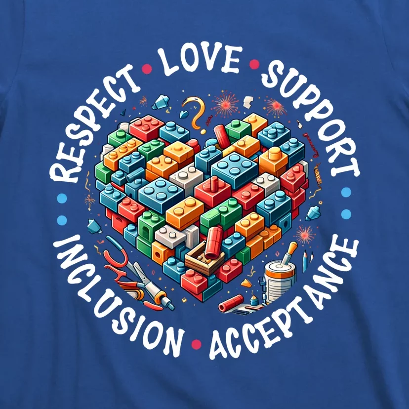 Autism Respect Love Support Autistic Awareness Gift T-Shirt