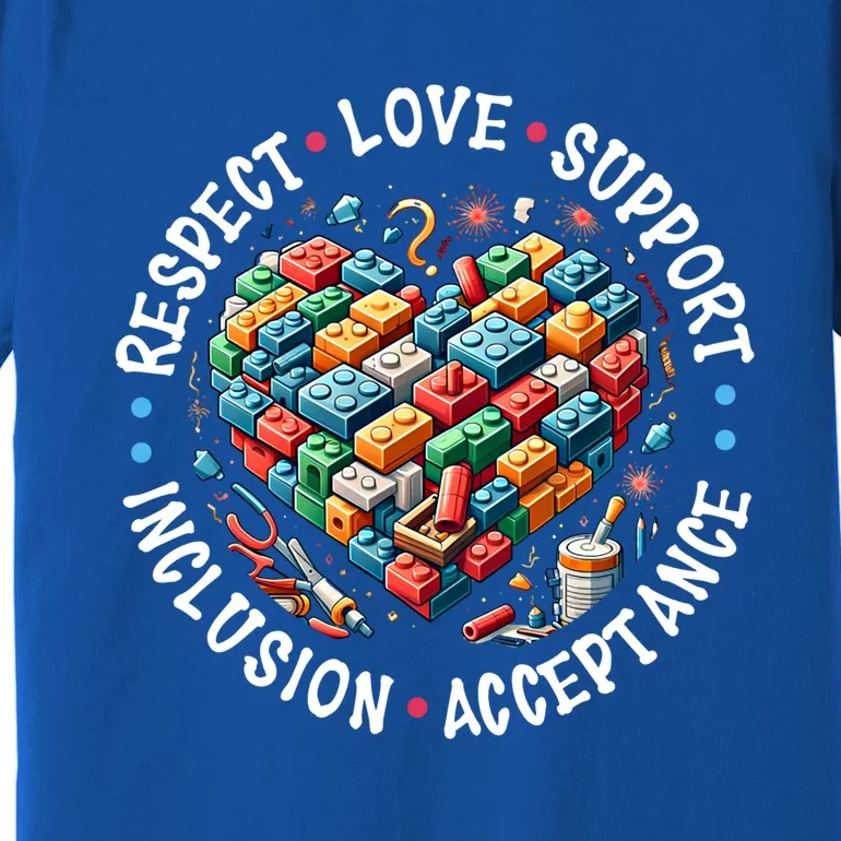 Autism Respect Love Support Autistic Awareness Gift Premium T-Shirt