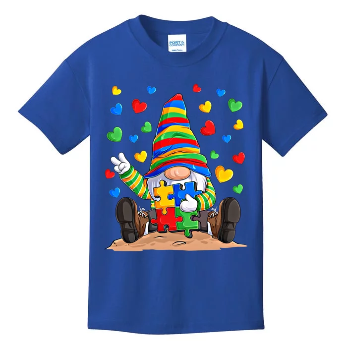 Autism Respect Love Support Gnome Autism Awareness Great Gift Kids T-Shirt