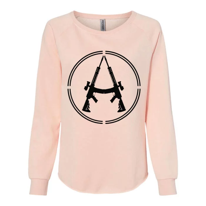 Anarchist Rifles Libertarian Firearm Anarchy Ancap Anarchist Womens California Wash Sweatshirt