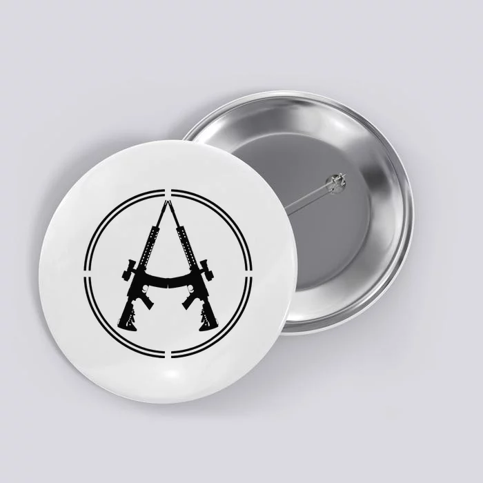 Anarchist Rifles Libertarian Firearm Anarchy Ancap Anarchist Button