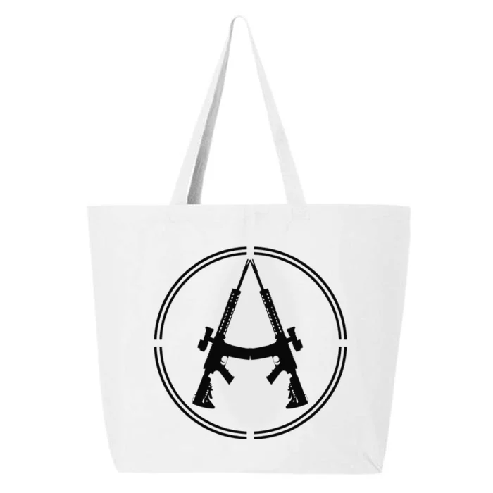 Anarchist Rifles Libertarian Firearm Anarchy Ancap Anarchist 25L Jumbo Tote