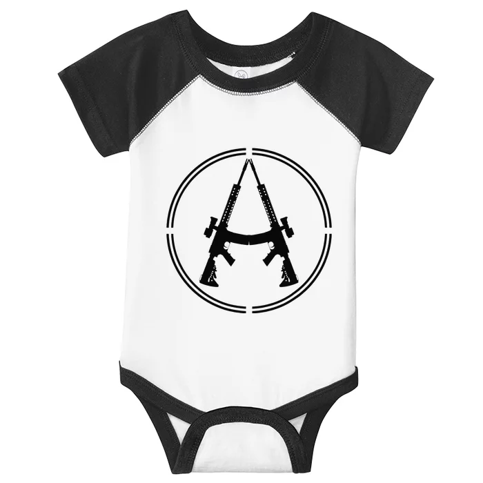 Anarchist Rifles Libertarian Firearm Anarchy Ancap Anarchist Infant Baby Jersey Bodysuit