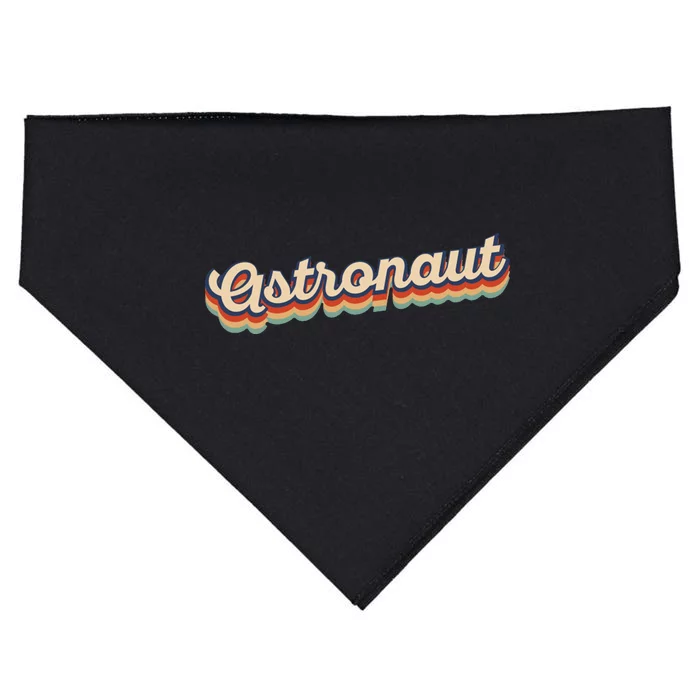 Astronaut Retro Logo USA-Made Doggie Bandana