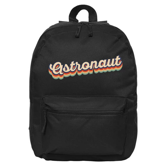 Astronaut Retro Logo 16 in Basic Backpack