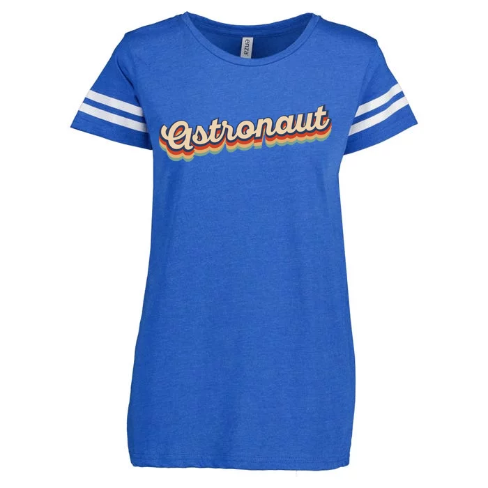 Astronaut Retro Logo Enza Ladies Jersey Football T-Shirt