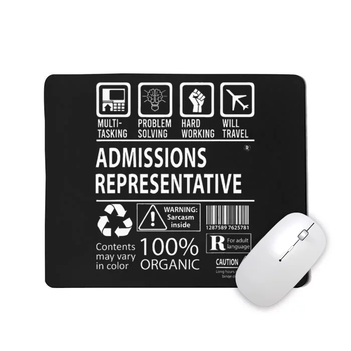 Admissions Representative Multitasking Job Mousepad