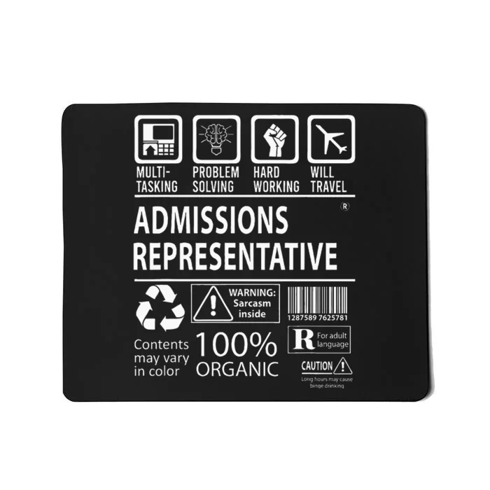 Admissions Representative Multitasking Job Mousepad