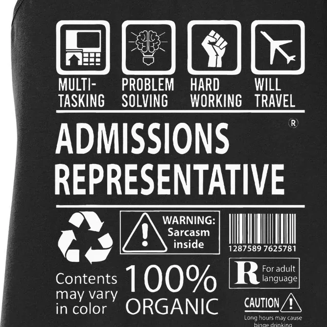 Admissions Representative Multitasking Job Women's Racerback Tank