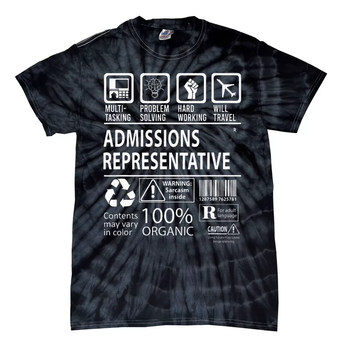 Admissions Representative Multitasking Job Tie-Dye T-Shirt