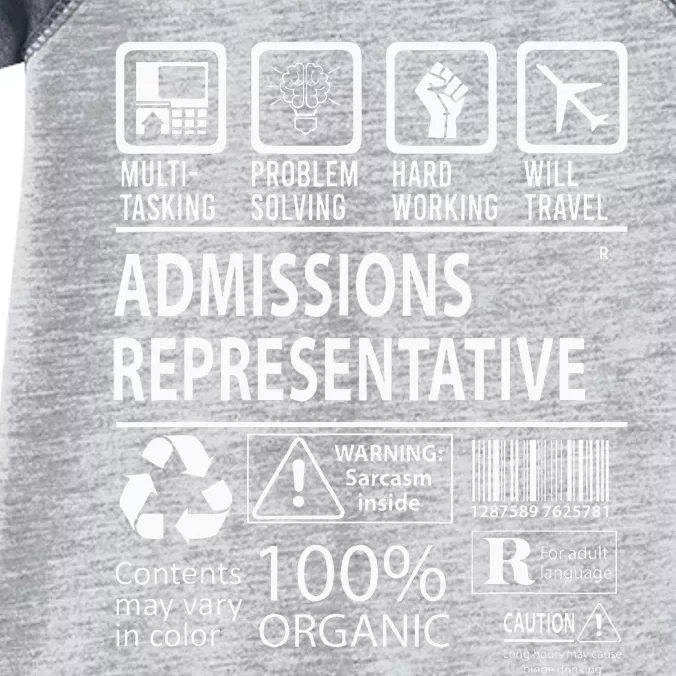 Admissions Representative Multitasking Job Infant Baby Jersey Bodysuit