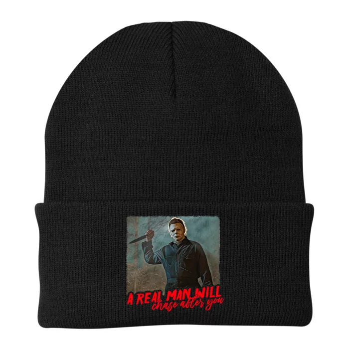 A Real Man Will Chase After You, Halloween Horror Movies Knit Cap Winter Beanie