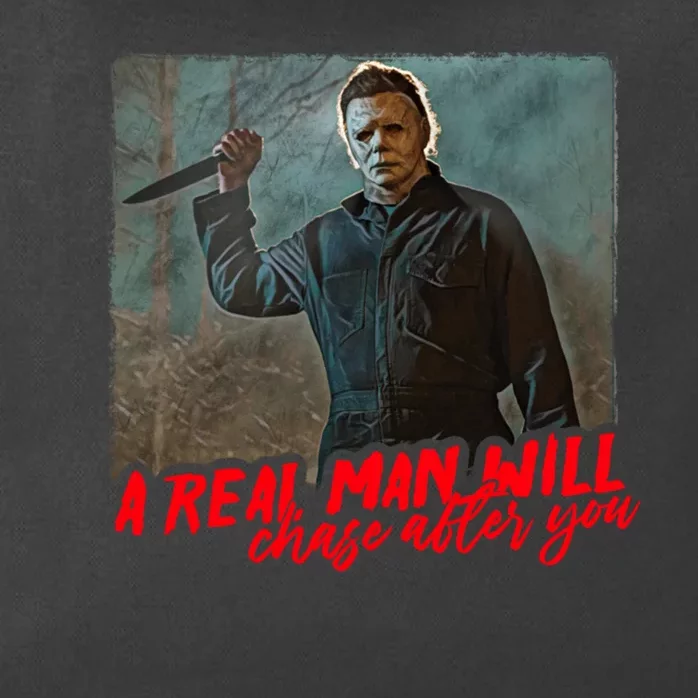 A Real Man Will Chase After You, Halloween Horror Movies Zip Tote Bag