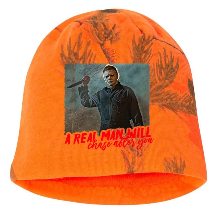 A Real Man Will Chase After You, Halloween Horror Movies Kati - Camo Knit Beanie