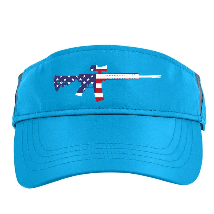 America Rifle MURICA Libertarian Conservative Gun USA Flag Adult Drive Performance Visor