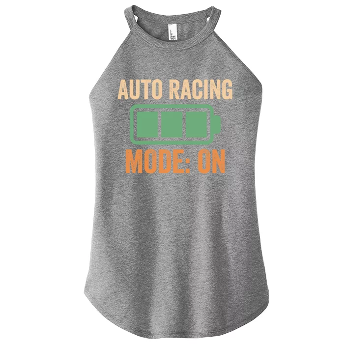 Auto Racing Mode On Battery Design Meaningful Gift Women’s Perfect Tri Rocker Tank