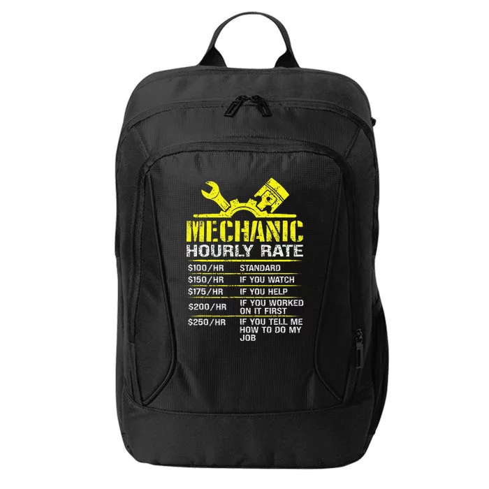 Auto Repair Mechanic Labor Rates Funny Mechanic Hourly Rate City Backpack