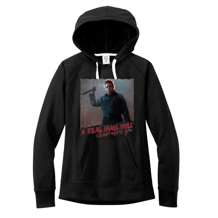 A Real Man Will Chase After You Women's Fleece Hoodie