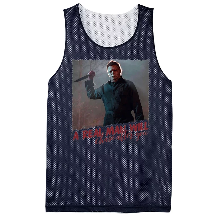 A Real Man Will Chase After You Mesh Reversible Basketball Jersey Tank