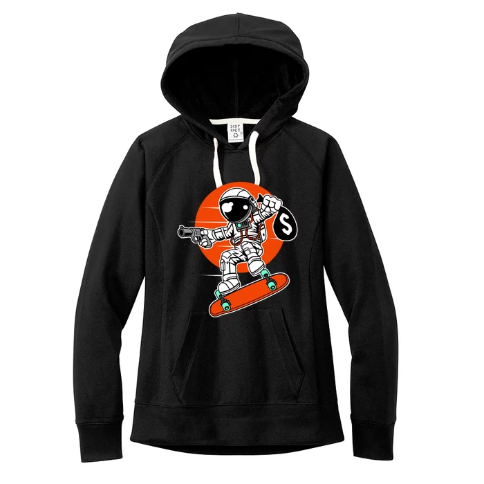 Astronaut Robbin Money Women's Fleece Hoodie