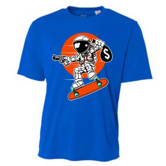 Astronaut Robbin Money Cooling Performance Crew T-Shirt