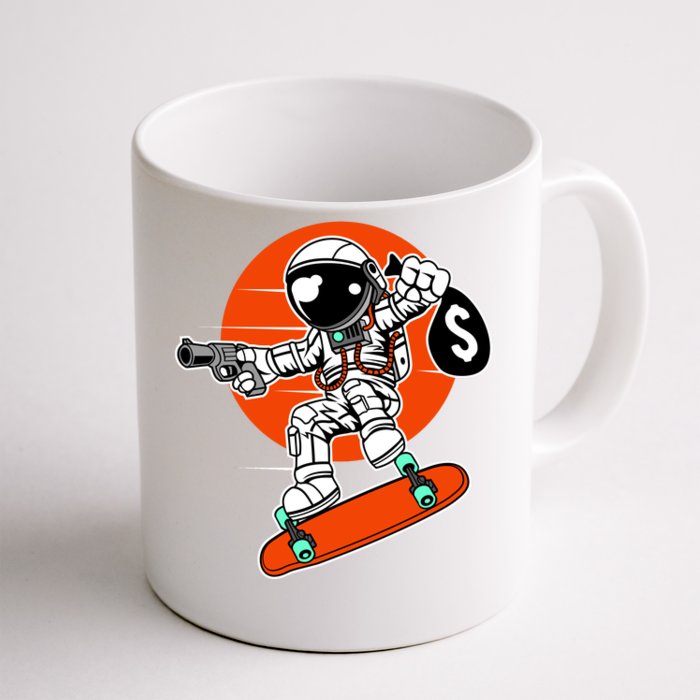 Astronaut Robbin Money Front & Back Coffee Mug