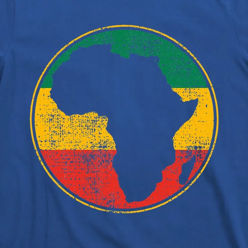 Africa Retro Map Tanzania Namibia Kenya T-Shirt