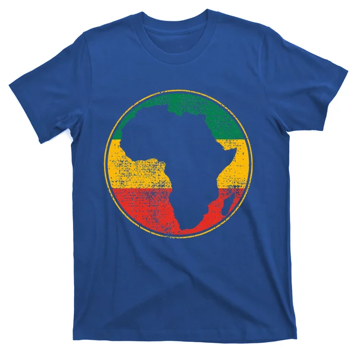 Africa Retro Map Tanzania Namibia Kenya T-Shirt