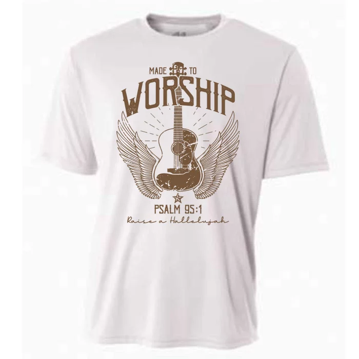 Aesthetic Religious Made To Worship Christian Song Cooling Performance Crew T-Shirt