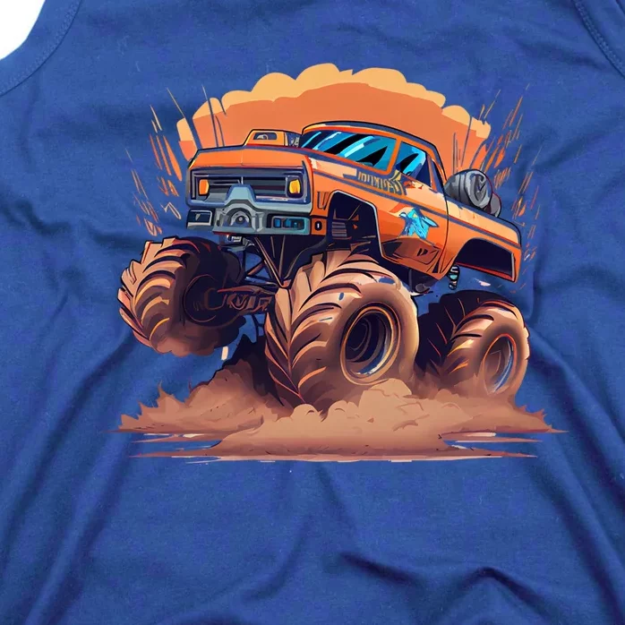 Awesome Retro Monster Truck Art 80S Graphic Design Gift Tank Top