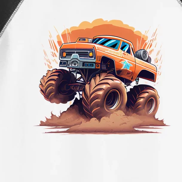 Awesome Retro Monster Truck Art 80S Graphic Design Gift Toddler Fine Jersey T-Shirt