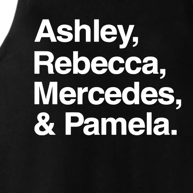 Ashley Rebecca Mercedes And Pamela Ladies Tri-Blend Wicking Tank