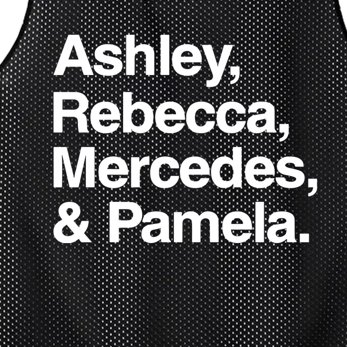 Ashley Rebecca Mercedes And Pamela Mesh Reversible Basketball Jersey Tank