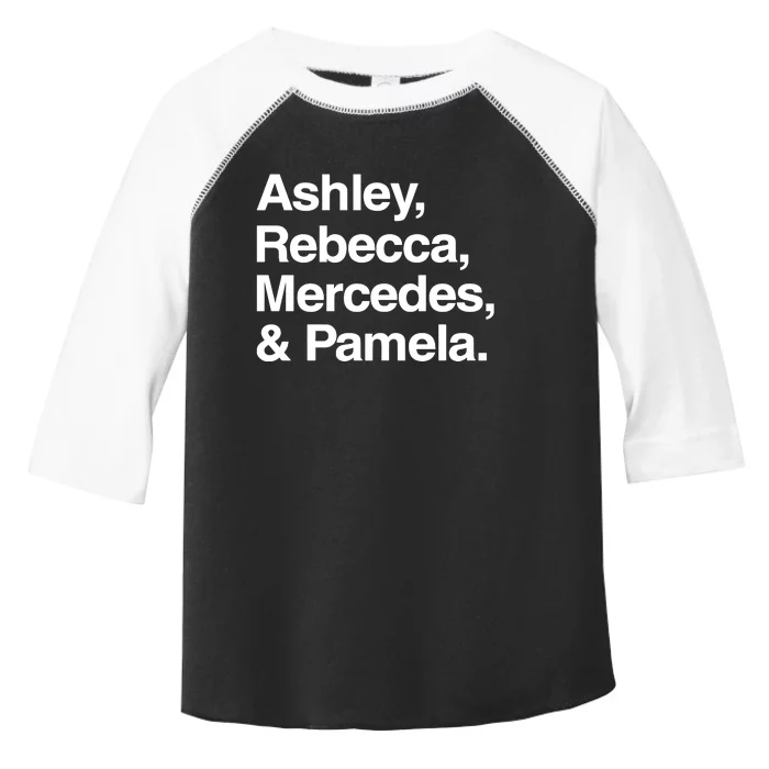 Ashley Rebecca Mercedes And Pamela Toddler Fine Jersey T-Shirt